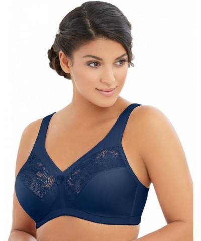 Women's Plus-Size Women's Magiclift Full Figure Minimizer Support Bra Blue 40G - CT12LLBO9RD $56.78 Bras