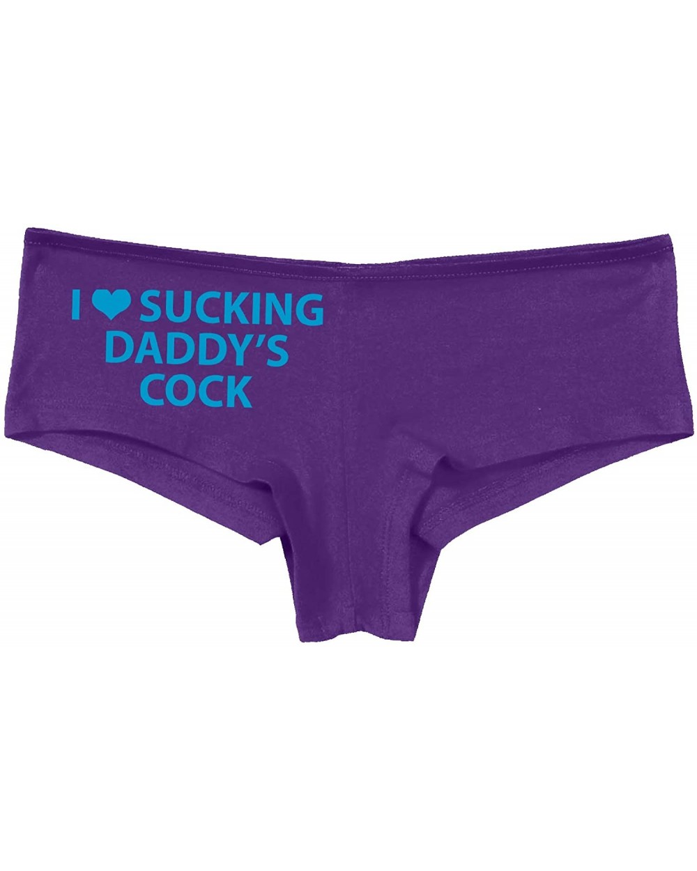 I Love Sucking Daddys Cock DDLG Oral Slutty Purple Panties - Sly Blue - CJ195GS3CRA $22.22 Panties