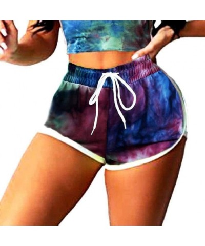 Women's 2 Pieces Racerback Crop Sport Crop Tank Tops Workout Shorts Booty Scrunch Leggings - Purple - C9190LRU4YL $30.71 Nigh...