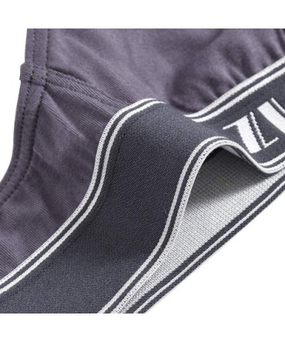 Mens Bikini Boxer Briefs Underwear Comfortable Breathable 3Pack - Black/Deep Gray/ Green - CG18YIQRHHK $42.12 G-Strings & Thongs