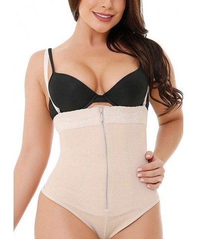 Waist Trainer Body Shaper Bodysuit Women Corset Cincher Shapewear Open Bra for Weight Loss - Khaki - CK18XANTXRO $29.86 Shape...