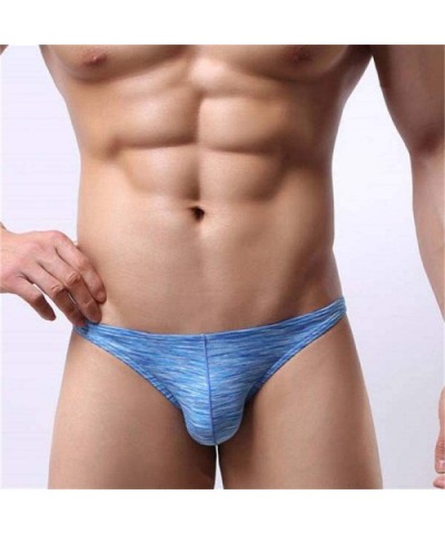 Men's Underwear U Convex Comfortable Breathable Bag Hip Briefs Color Fashion Personality Elastic Underwear Men-Blue_M - Blue ...