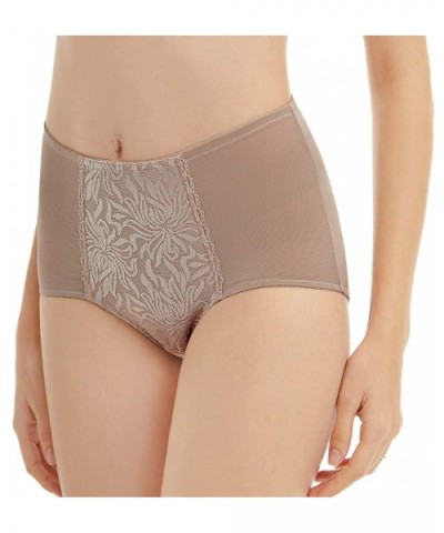 Women's Underwear Lace Briefs High Waist Soft Breathable Ladies Panties Multipack - Black-beige-toffee - CQ194TH78EA $34.46 P...