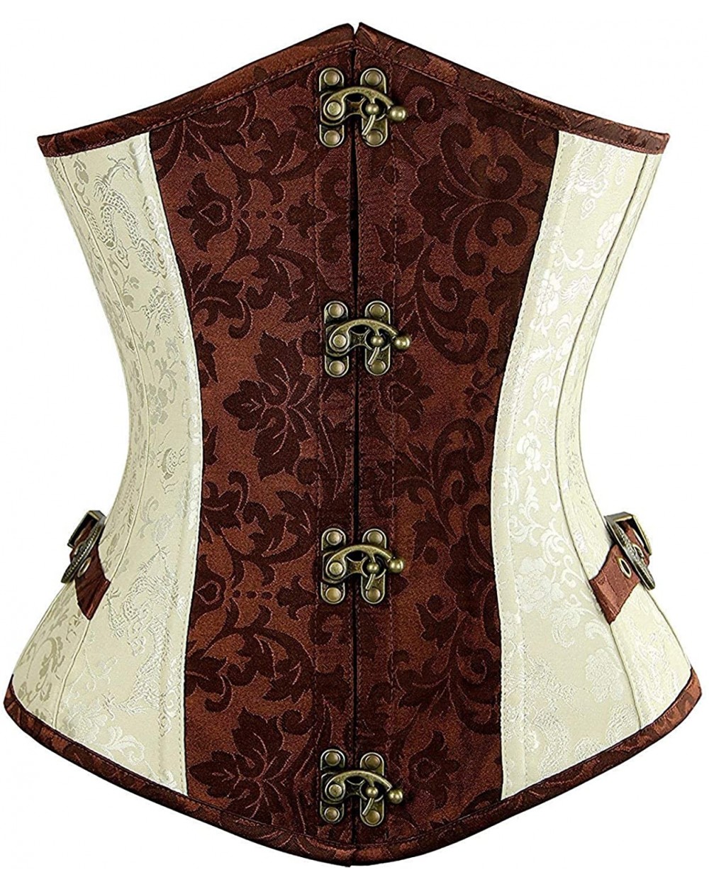 Women's&Lady's Sexy PU Leather Halter Shoulder Straps Underbust Top Overbust Corset Waistcoat Vest - Brown - CK18L4UZNUZ $58....