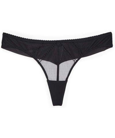 Women's Nolita Thong - Black - C6199SNNAEU $44.25 Panties