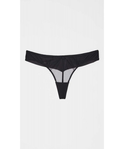 Women's Nolita Thong - Black - C6199SNNAEU $44.25 Panties