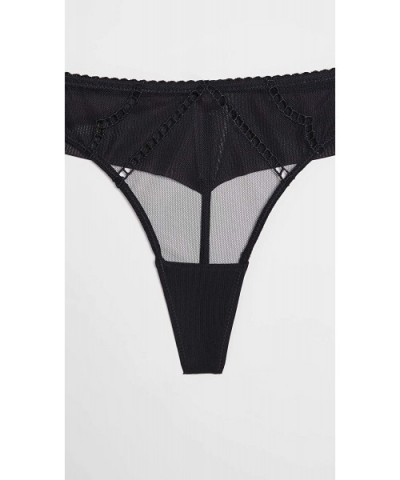 Women's Nolita Thong - Black - C6199SNNAEU $44.25 Panties