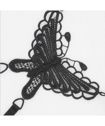 3Pcs Lace Bra Straps Butterfly Flower Cross Back Bra Shoulder Fashion Sexy Strap Bandage Wrapped Chest Crop Tops Vest - Big B...