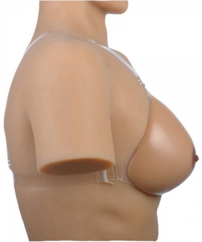 Silicone Breast Forms False Boobs Fake Breast with Adjustable One Shoulder Straps for Crossdresser Transgender Mastectomy-Cup...