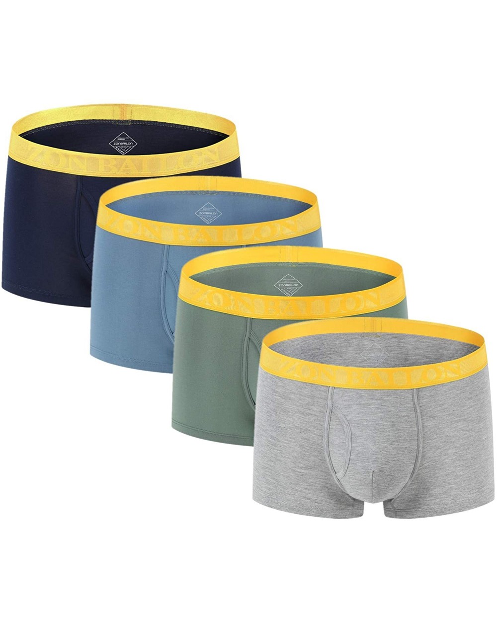 Men's Underwear Bamboo Short Brief Pack Big and Tall Underpants - Multi-4 - CX18TI6GA5D $44.24 Boxer Briefs