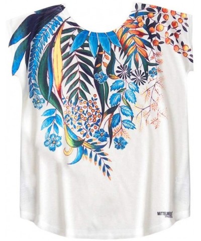 Fashion Womens Summer O-Neck Short Sleeve Print Tee Tops - Q - C41974YZZR4 $14.62 Robes