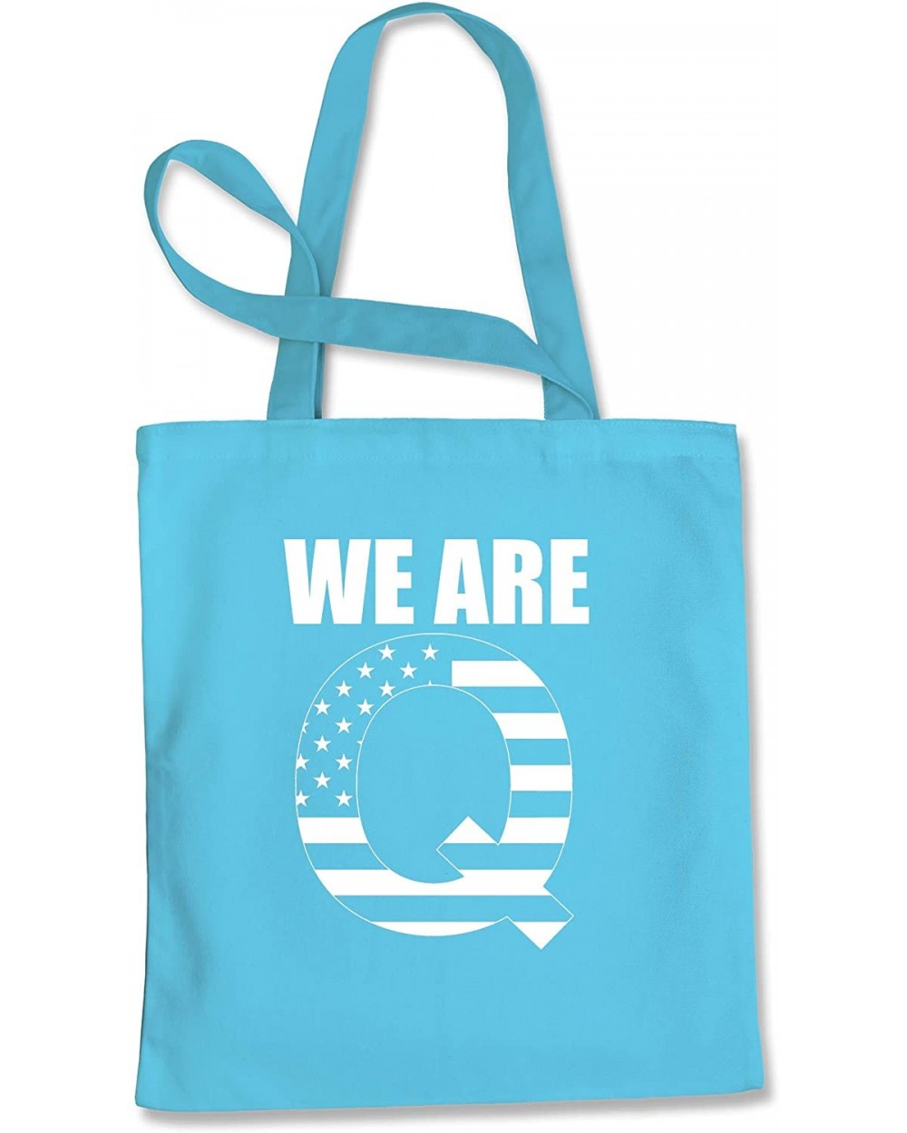 Tote Bag We Are Q Anon Sky Blue Shopping Bag - Sky Blue - C1180ORT5YZ $31.32 Camisoles & Tanks