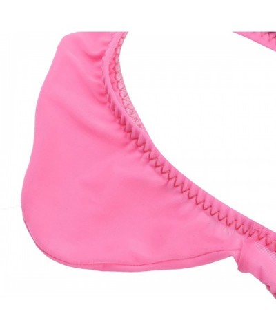 Men's Enhancing Bulge Pouch G-String Thongs Low Rise Breathable Bikini Briefs Underwear - Pink - C019DASYWKI $18.34 G-Strings...