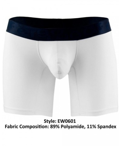 Mens Underwear Boxer Briefs Trunks - White_style_ew0601 - CA187D42TAL $66.50 Boxer Briefs