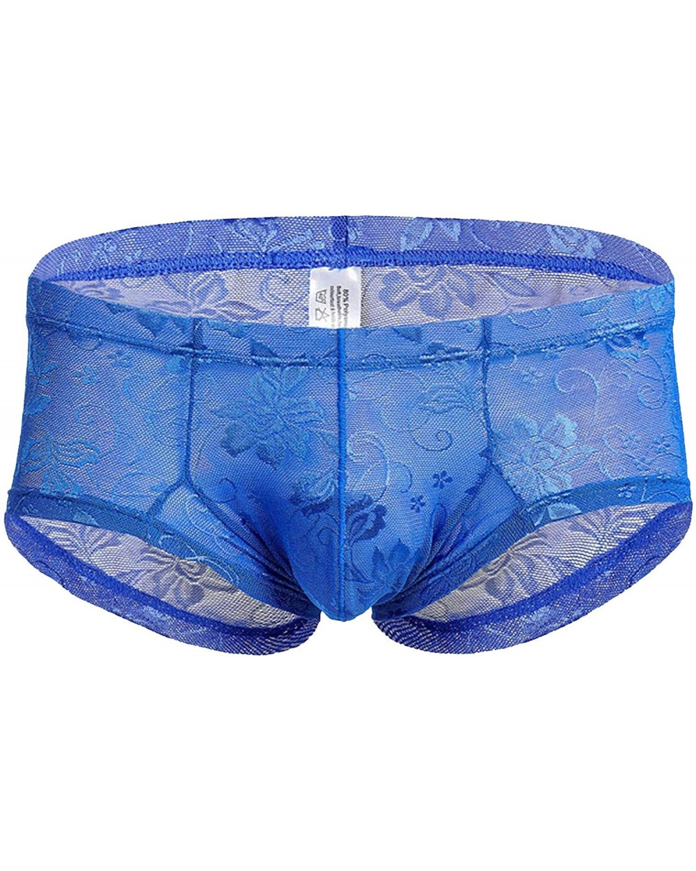 Fashion Sexy Full Lace S Men Underwear Lingerie Men Underwear Sexy Briefs Male Panties - Blue - CR19E705NMI $55.24 Briefs