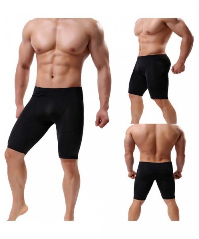 Men's Underwear Ultra Soft Micro Modal Trunks Boxer Briefs Suitable Running - Black - CY19DHSU3GI $27.66 Shapewear