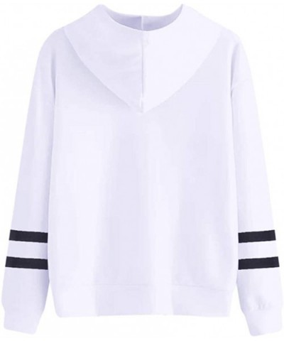 Womens Printed Hooded Sweatshirt Casual Long Sleeve Pullover Tops for Valentine's Day - D - CE1945DDR35 $25.30 Slips