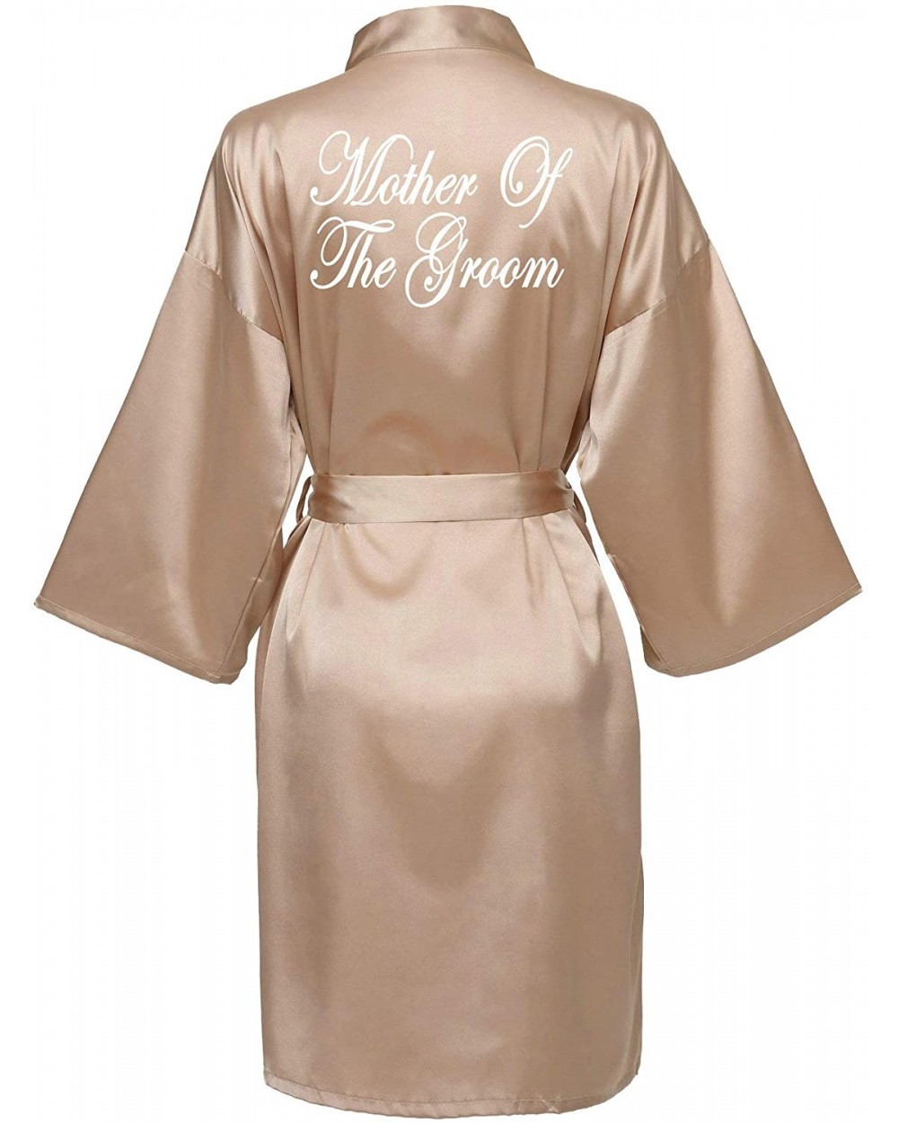 Women's Short Bride Bridesmaid Kimono Robes for Wedding Party Bridal Robe - Rose Gold Mother of the Groom - CD18T2U8DNQ $30.4...