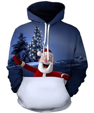 Plus Size Ugly Christmas Sweater for Women Men Light Up Xmas Hoodie Long Sleeve Casual Sweatshirts - White - C418ZTNZU0A $29....