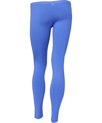 Mens Thin Ice Silk Compression Baselayer Thermal Long Johns Underwear - Blue - CO180GM0YL9 $30.17 Thermal Underwear