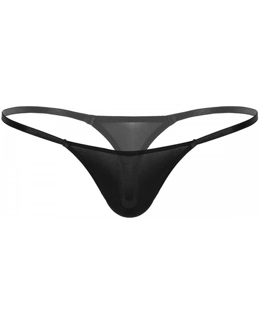 Men's Sexy Micro Thong G-String Low Rise Cheeky Panties Bikini Briefs Naughty Underwear - Black - CD198UX38N7 $22.35 G-String...