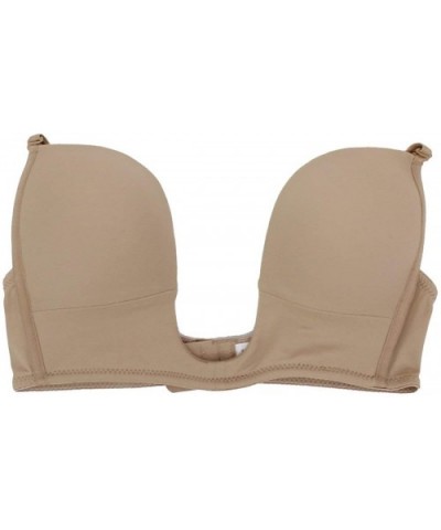 Womens V Bra Max Cleavage Booster Shaper - Beige - CR11K4CSMVP $18.32 Bras