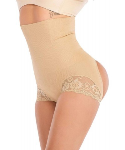 Tummy Control Body Shaper Seamless Thigh Slimming Boyshort Breathable Slip Shapewear for Women - Apricot(lace) - C912GDZJC8N ...