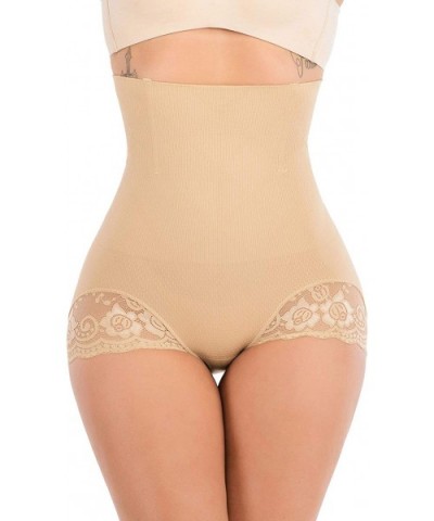 Tummy Control Body Shaper Seamless Thigh Slimming Boyshort Breathable Slip Shapewear for Women - Apricot(lace) - C912GDZJC8N ...