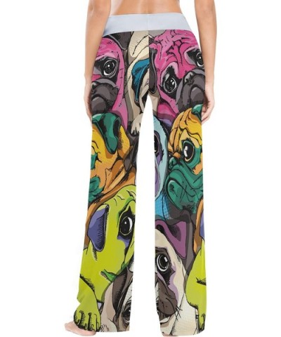 Women's Loose Casual Comfy Pajama Pants Drawstring Palazzo Wide Leg Lounge Pants - Color7 - CY197ESI886 $44.18 Bottoms