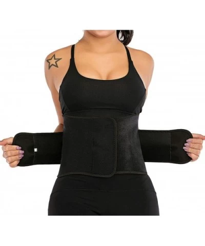 Waist Trainer Belt for Women Sport Girdle Waist Trimmer Compression Belly Slimming Weight Loss - Black Edge - CQ18ZTOZ4U8 $34...