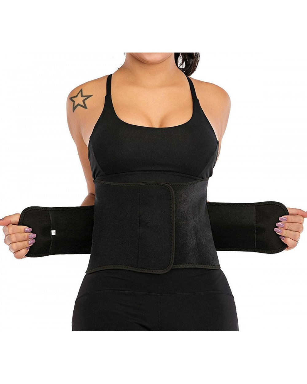 Waist Trainer Belt for Women Sport Girdle Waist Trimmer Compression Belly Slimming Weight Loss - Black Edge - CQ18ZTOZ4U8 $34...