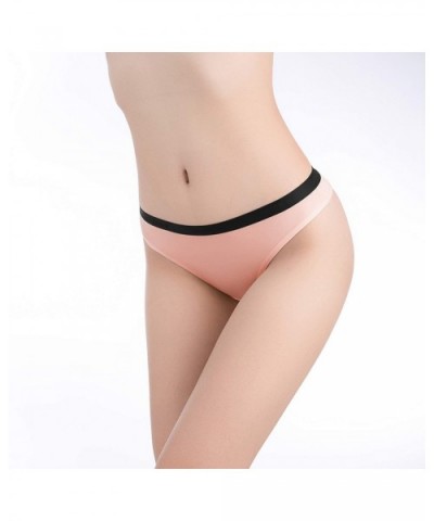 Women's Sexy Seamless Invisible Low Rise Thong Panties 4/6 Pack Tanga Underwear - Black+white+nude - CA18Q35Z8L5 $29.70 Panties