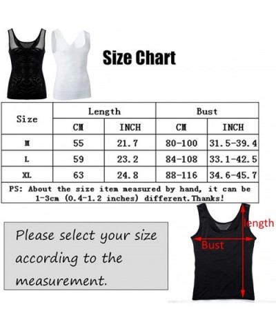 Mens Slimming Body Shaper Compression Tank Top Vest Shirt Abs Shapewear - White - C018AW7M8R9 $23.88 Shapewear