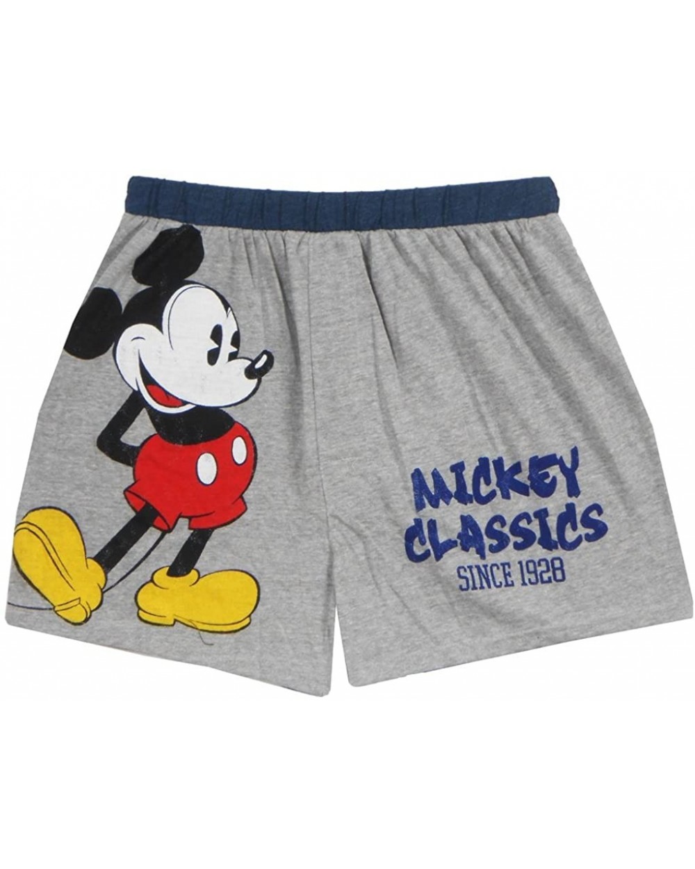 Disney Men's Classic Mickey Boxers - Grey - CS12NU3ZBV4 $25.99 Boxers