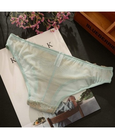 Sexy Women Thongs G-String- Lace Floral Underwear Soft Lingerie Briefs Panties Female Underpants - Green - C51967AWSI5 $13.44...