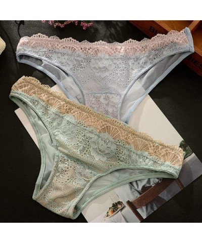 Sexy Women Thongs G-String- Lace Floral Underwear Soft Lingerie Briefs Panties Female Underpants - Green - C51967AWSI5 $13.44...