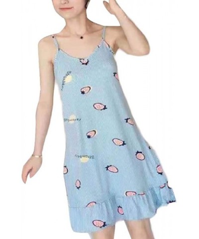 Women Sleep Dress Camisole Loungewear Sexy Printing Nightgown - 15 - CU19C4Y2L9A $22.93 Nightgowns & Sleepshirts