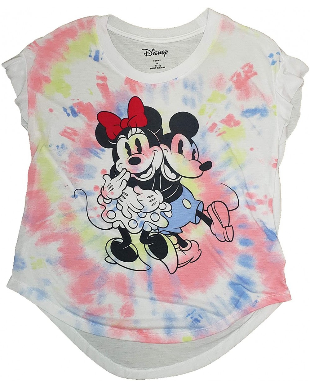 Disney Mickey & Minnie Mouse Tie Dye Arcitc White Sleep Top - C2194X8QA89 $36.13 Tops