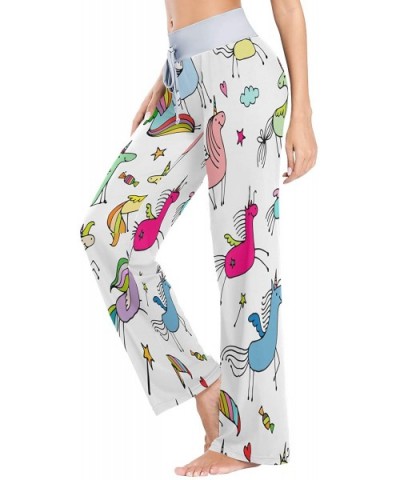 Womens Pajama Lounge Pants Fire Flame Lion Cool Wide Leg Casual Palazzo Pj Sleep Pants Girls - 3d Print 3 - CP19DYZ6EUE $37.5...