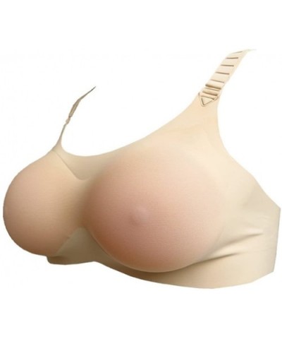 2 in 1 Prosthesis Silicone Fake Breast Forms Mastectomy Pocket Bra Crossdresser - Beige - CQ18GS9TAS8 $65.08 Accessories