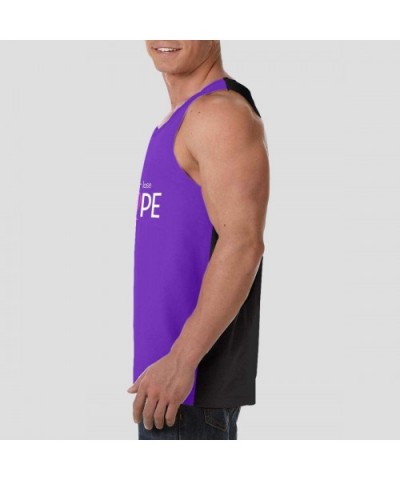 Breast Cancer Campaign 3D Print Mens Tank Top Sports Vests Workout Tank Tops for Men Casual Black - Color6 - CK19DD48S7L $34....