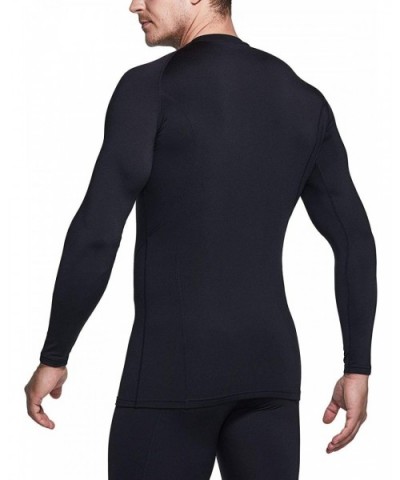 Men's Thermal V-Neck Long Sleeve Compression Shirts- Athletic Base Layer Top- Winter Gear Running T-Shirt - Heatlock V Neck(y...