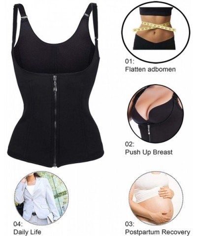 Waist Trainer Corset for Weight Loss Tummy Control Sport Workout Body Shaper Black - Black - CC1927QOH2T $30.77 Shapewear