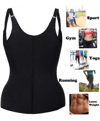 Waist Trainer Corset for Weight Loss Tummy Control Sport Workout Body Shaper Black - Black - CC1927QOH2T $30.77 Shapewear