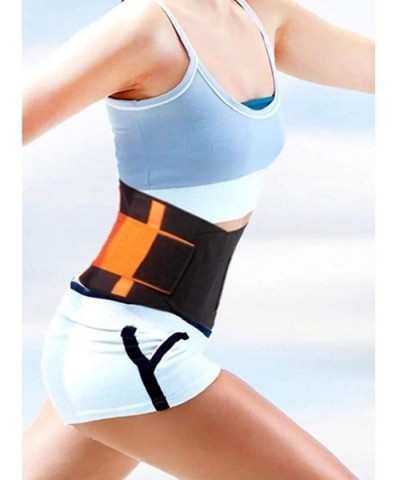 Waist Trainer Belt Slimming Belt for Weight Loss Workout Trimmer Girdle Orange - C2190DKS29H $18.04 Shapewear