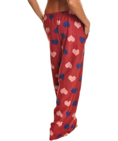 Cozy Pajama Pants - Stripe Hearts - CE18KNY9GRD $16.98 Bottoms