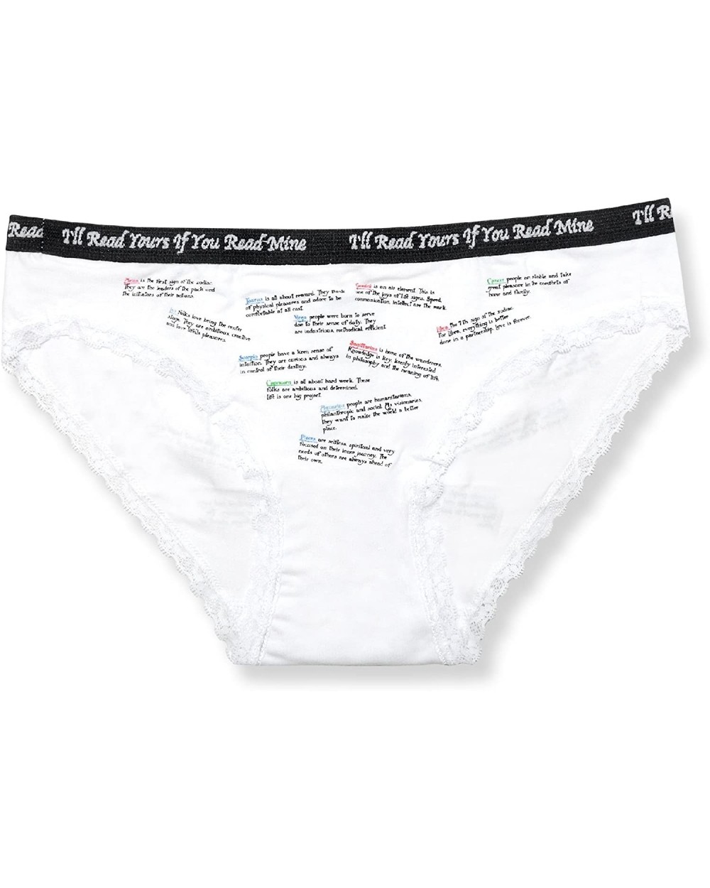 Womens Cotton Bikini Panty Horoscope Signs Underwear - CE11JOKZZ95 $23.43 Panties