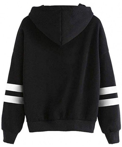 2019 Autumn and Winter Ladies Jacket- Fashion Halloween Sweater- Casual Hooded Sportswear - Black - C418XNY4MZS $17.72 Tops