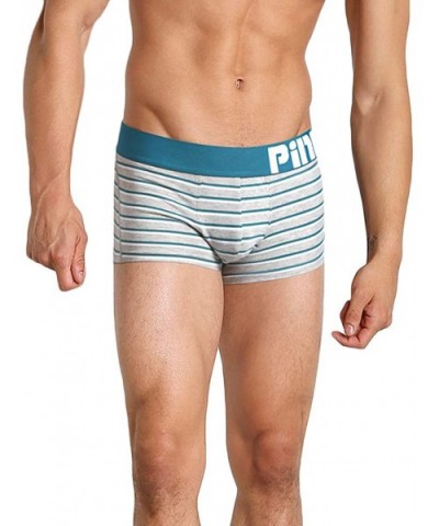 Men Underwear- Soft Underwear Bulge Pouch Print Underpant Boxer Underpant - 2-dark Gray - CS18R38GH4R $12.76 Briefs