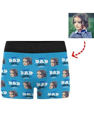 Custom Baby Face on Snowflake Men's Funny Boxer Shorts Underpants Briefs with Photo - Color6 - CE193QIXLT3 $40.77 Boxer Briefs